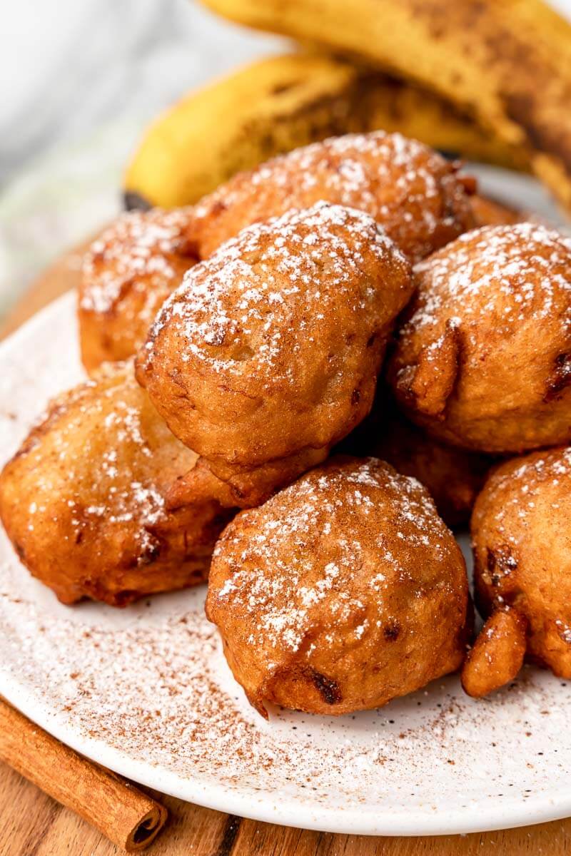 Quick and delicious banana fritters
